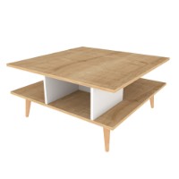 Măsuţă cafea Hanah Home Akya Oak White imaginea #5 — magazin online Desire.md