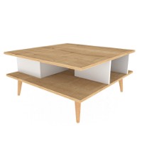 Măsuţă cafea Hanah Home Akya Oak White imaginea #6 — magazin online Desire.md