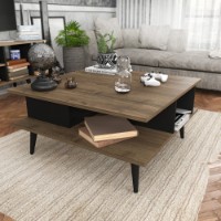 Măsuţă cafea Hanah Home Akya Walnut Black