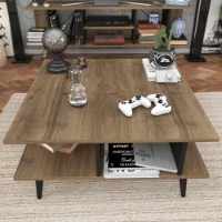 Măsuţă cafea Hanah Home Akya Walnut Black imaginea #3 — magazin online Desire.md