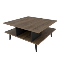 Măsuţă cafea Hanah Home Akya Walnut Black imaginea #5 — magazin online Desire.md