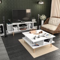 Măsuţă cafea Hanah Home Akya Coffee Table White imaginea #2 — magazin online Desire.md
