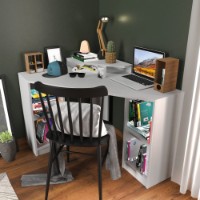 Masa de birou Hanah Home Floating White imaginea #1 — magazin online Desire.md