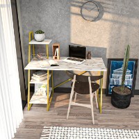 Masa de birou Hanah Home Admira White Gold