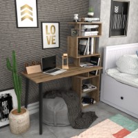 Masa de birou Hanah Home Vina Walnut imaginea #2 — magazin online Desire.md