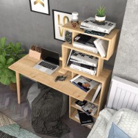 Masa de birou Hanah Home Vina Oak imaginea #3 — magazin online Desire.md
