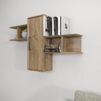 Настенная полка Hanah Home Olida Walnut фото №2 — интернет-магазин Desire.md