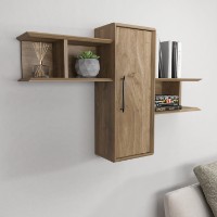 Настенная полка Hanah Home Olida Walnut фото №3 — интернет-магазин Desire.md
