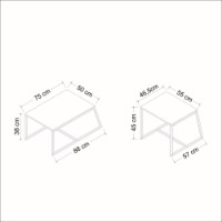 Журнальный столик Hanah Home Minimal Anthracite фото №13 — интернет-магазин Desire.md