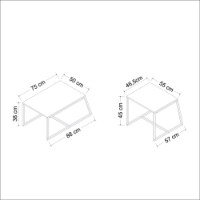 Журнальный столик Hanah Home Minimal White фото №13 — интернет-магазин Desire.md