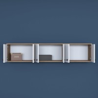 Настенный шкаф Rani EA103 Walnut White фото №5 — интернет-магазин Desire.md