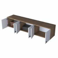 Настенный шкаф Rani EA103 Walnut White фото №8 — интернет-магазин Desire.md
