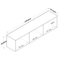 Настенный шкаф Rani EA103 Walnut White фото №10 — интернет-магазин Desire.md