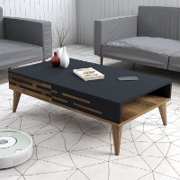 Măsuţă cafea Hanah Home Valensiya Walnut Anthracite