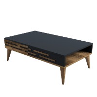Măsuţă cafea Hanah Home Valensiya Walnut Anthracite imaginea #4 — magazin online Desire.md
