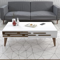 Măsuţă cafea Hanah Home Valensiya White imaginea #2 — magazin online Desire.md