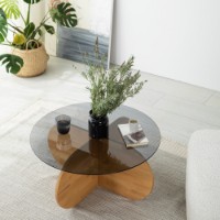 Măsuţă cafea Hanah Home Bubble Wood Fume Oak imaginea #3 — magazin online Desire.md