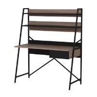 Masa de birou Hanah Home Arte Walnut Black imaginea #8 — magazin online Desire.md