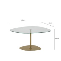 Журнальный столик Hanah Home Soho Transparent Gold фото №10 — интернет-магазин Desire.md