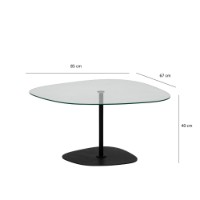 Журнальный столик Hanah Home Soho Transparent Black фото №10 — интернет-магазин Desire.md