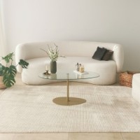 Журнальный столик Hanah Home Porto Transparent Gold