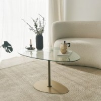 Журнальный столик Hanah Home Porto Transparent Gold фото №3 — интернет-магазин Desire.md