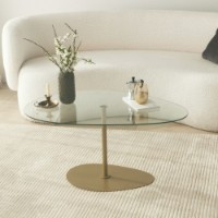 Журнальный столик Hanah Home Porto Transparent Gold фото №4 — интернет-магазин Desire.md