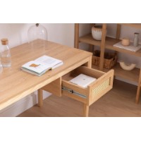 Masa de birou Hanah Home Nala 130 Natural imaginea #4 — magazin online Desire.md