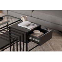 Măsuţă cafea Hanah Home Charlotte Black imaginea #4 — magazin online Desire.md