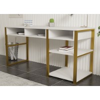 Masa de birou Hanah Home Emro White Gold imaginea #3 — magazin online Desire.md