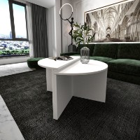 Măsuţă cafea Hanah Home Dolunay White imaginea #2 — magazin online Desire.md