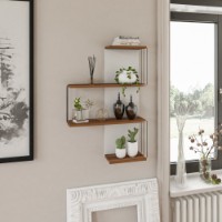 Настенная полка Hanah Home Cambel Walnut