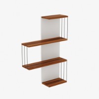Настенная полка Hanah Home Cambel Walnut фото №2 — интернет-магазин Desire.md
