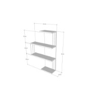 Настенная полка Hanah Home Cambel Walnut фото №3 — интернет-магазин Desire.md