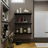 Настенная полка Hanah Home Pulalis Anthracite