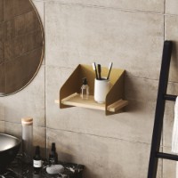 Raft de perete Hanah Home Short Arm Gold imaginea #2 — magazin online Desire.md
