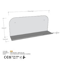 Настенная полка Hanah Home Long Pouch Gold фото №7 — интернет-магазин Desire.md