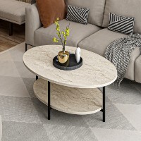 Măsuţă cafea Hanah Home Elis Travertine