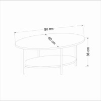 Măsuţă cafea Hanah Home Elis Travertine imaginea #7 — magazin online Desire.md
