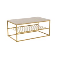 Măsuţă cafea Hanah Home Asude Gold Travertine imaginea #5 — magazin online Desire.md