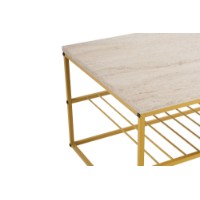 Măsuţă cafea Hanah Home Asude Gold Travertine imaginea #6 — magazin online Desire.md