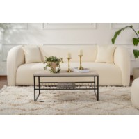 Măsuţă cafea Hanah Home Asude Black Travertine imaginea #2 — magazin online Desire.md