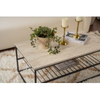Măsuţă cafea Hanah Home Asude Black Travertine imaginea #3 — magazin online Desire.md