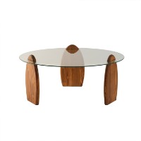 Măsuţă cafea Hanah Home Surf Chesnut Transparent imaginea #8 — magazin online Desire.md