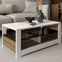 Măsuţă cafea Hanah Home Aydos White Oak