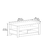 Măsuţă cafea Hanah Home Aydos White Oak imaginea #5 — magazin online Desire.md
