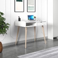 Masa de birou Hanah Home Offer White Wooden