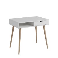 Masa de birou Hanah Home Offer White Wooden imaginea #5 — magazin online Desire.md
