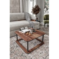 Măsuţă cafea Hanah Home Hole Square Walnut imaginea #2 — magazin online Desire.md