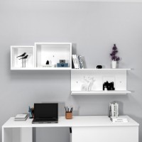 Raft de perete Hanah Home Akser White